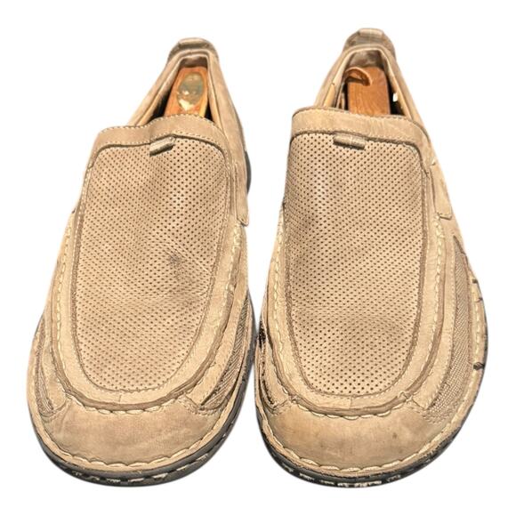 Clarks Men’s Allston Free Tan Nubuck Slip On Size 12 M Extra Light Loafers Shoes main image 9
